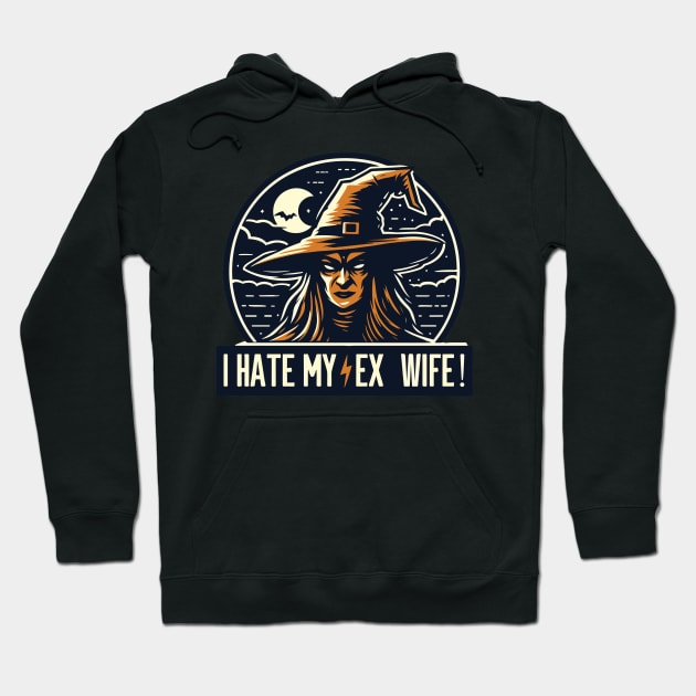 I hate my ex wife Hoodie by TomFrontierArt